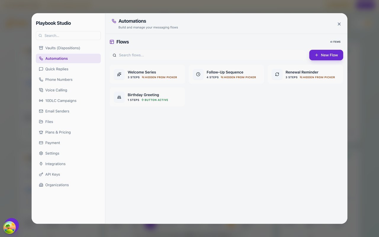 Automation flows in JNTO — Welcome Series, Follow-Up Sequence, Renewal Reminder, Birthday Greeting